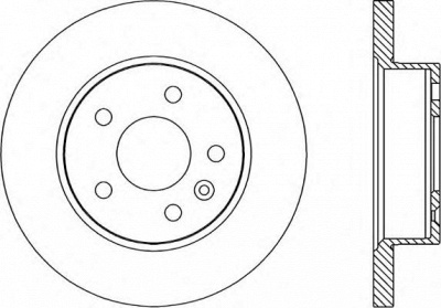 OPEN PARTS bda170310 -  Тормозной диск